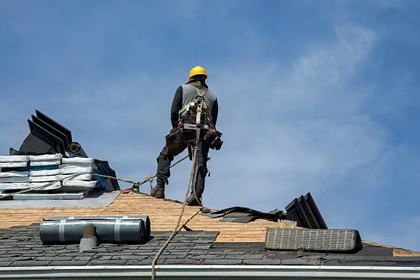 Professional Gutter Installation technician working in Big Lake, TX